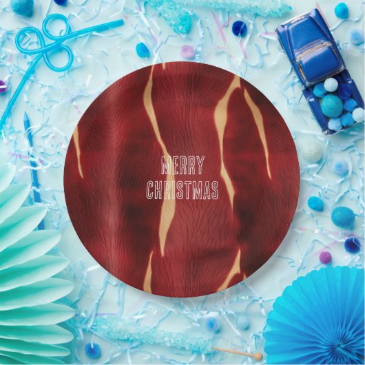 ウエスタンレッドクリームコウィド ペーパープレート (パーティー)