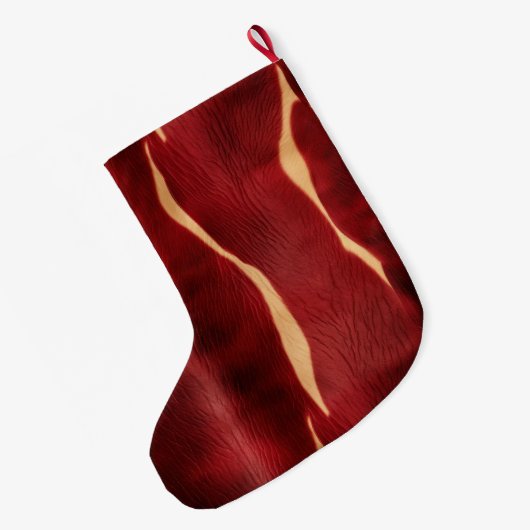 ウエスタンレッドクリームコウィド ラージクリスマスストッキング (裏面 (吊り時))