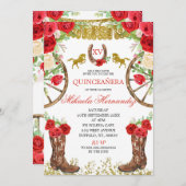 ウエスタンレッドローズチャラキンセアニェラ招待状 招待状 (正面/裏面)