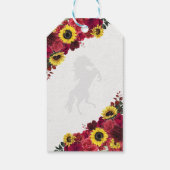 ウエスタンレッドローゼスサンフラワーズキンセアニェラギフトラベル ギフトタグ (裏面)