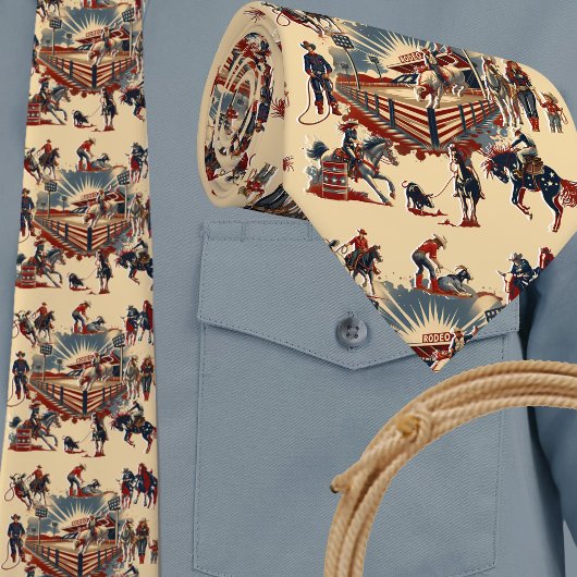 ウエスタンロデオアリーナカウボーイ女性のカーボーイロデオイベント ネクタイ