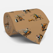 ウエスタンロデオイベントシーンカウボーイ女性のカーボーイウマ ネクタイ (ロール)