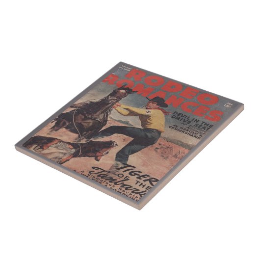 ウエスタンロデオカウボーイカーフローピンロデオロマンス タイル (側面)