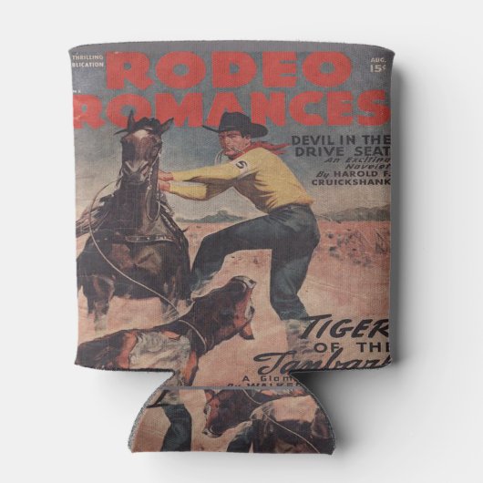 ウエスタンロデオカウボーイカーフローピンロデオロマンス 缶クーラー (裏面)
