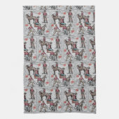 ウエスタンロデオカウボーイズローピン キッチンタオル (縦)