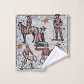 ウエスタンロデオカウボーイズRoping バスタオルセット (ウォッシュタオル)