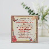 ウエスタンロデオカウボーイパーティの招待状 招待状 (スタンド正面)