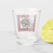 ウエスタンロデオカウボーイブロンクライダー ショットグラス (裏面)