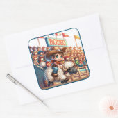 ウエスタンロデオカウボーイマットンバスティング スクエアシール (封筒)