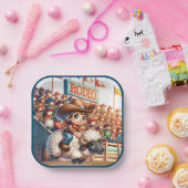 ウエスタンロデオカウボーイマットンバスティング ペーパープレート (パーティー)