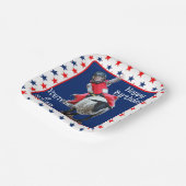 ウエスタンロデオカウボーイ女性のカーボーイマットンバスティングアザ ペーパープレート (傾斜あり)