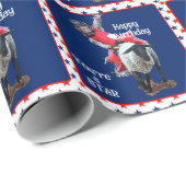 ウエスタンロデオカウボーイ女性のカーボーイマットンバスティングアザ ラッピングペーパー (ロールコーナー)