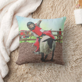 ウエスタンロデオカウボーイ女性のカーボーイマットンブスティング クッション