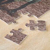 ウエスタンロデオカウボーイ女性のカーボーイマットンブスティング ジグソーパズル (側面)