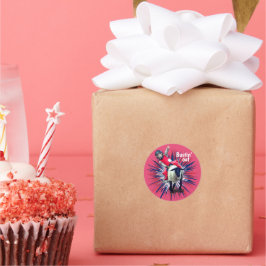 ウエスタンロデオカウボーイ女性のカーボーイマットンブスティング ラウンドシール