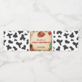 ウエスタンロデオカウボーイ誕生日ウォーターボトルラベル ペットボトルラベル (シングルラベル)