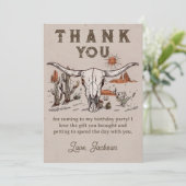 ウエスタンロデオカウボーイ誕生日サンキューカード サンキューカード (スタンド正面)