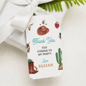 ウエスタンロデオカウボーイ誕生日サンキューユーラベル ギフトタグ