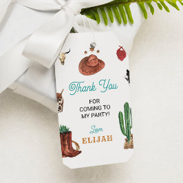 ウエスタンロデオカウボーイ誕生日サンキューユーラベル ギフトタグ