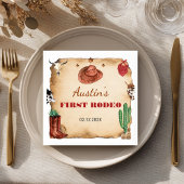 ウエスタンロデオカウボーイ誕生日 スタンダードカクテルナプキン