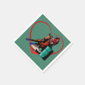 ウエスタンロデオバレルレーサーパーティーナプキンス スタンダードカクテルナプキン (角)