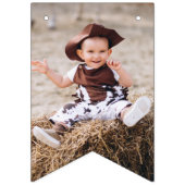 ウエスタンロデオファースト誕生日バンティンフラッグ バンティングフラッグ (第1の旗)