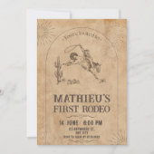 ウエスタンロデオファースト誕生日招待状 招待状 (正面)