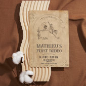 ウエスタンロデオファースト誕生日招待状 招待状