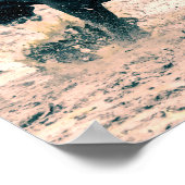 ウエスタンロデオブラックブルカントリーカウボーイ素朴 ポスター (角)