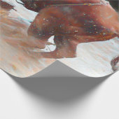 ウエスタンロデオブルカントリー素朴 ラッピングペーパー (角)