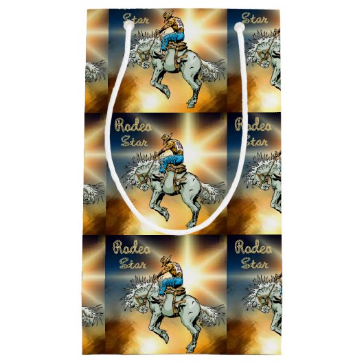 ウエスタンロデオブロンクライダー抱き枕 スモールペーパーバッグ (正面)