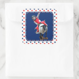 ウエスタンロデオマットンバストカウボーイキッドスクエアスティ スクエアシール