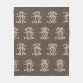 ウエスタンロデオランチヴィンテージカウボーイ フリースブランケット (正面)