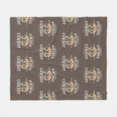 ウエスタンロデオランチヴィンテージカウボーイ フリースブランケット (正面(横))