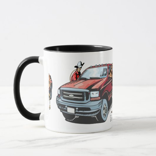 ウエスタンロデオローピングコーヒーマグ マグカップ (左)