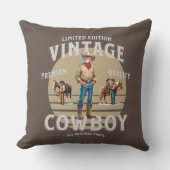 ウエスタンロデオヴィンテージカウボーイ クッション (正面)