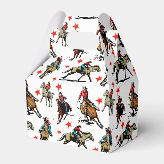 ウエスタンロデオ女性のカーボーイオンウマ フェイバーボックス (正面サイド)