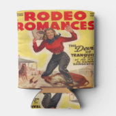 ウエスタンロデオ女性のカーボーイタイイングカーフレロデオロマンスカ 缶クーラー (裏面)