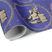 ウエスタンロデオ女性のカーボーイバレルレース ラッピングペーパー (ロールコーナー)