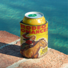 ウエスタンロデオ女性のカーボーイロピンロデオロマンス 缶クーラー