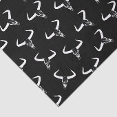 ウエスタンロングブルホーンデザイン砂漠スカル 薄葉紙 (詳細)