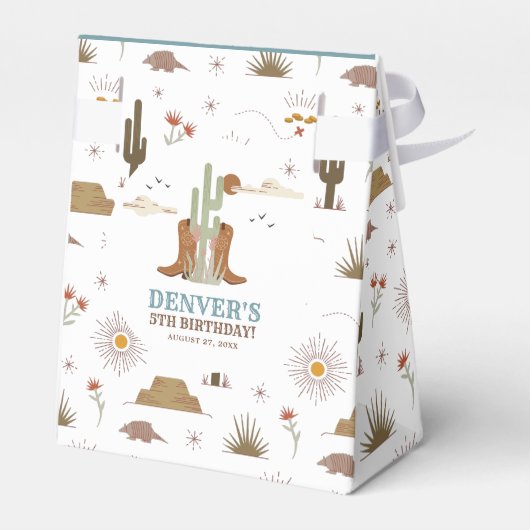 ウエスタンワイルドウエストカウボーイ誕生日サンキューユユー フェイバーボックス (裏面サイド)