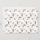 ウエスタンワイルドウエストカントリーカウボーロデオ誕生日 招待状 (裏面)