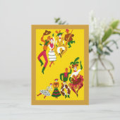 ウエスタンワイルドウエストパーティーテーマ招待状カウボーイ 招待状 (スタンド正面)