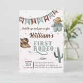 ウエスタンワイルドウエストファーストロデオカウボーイ誕生日 招待状 (スタンド正面)
