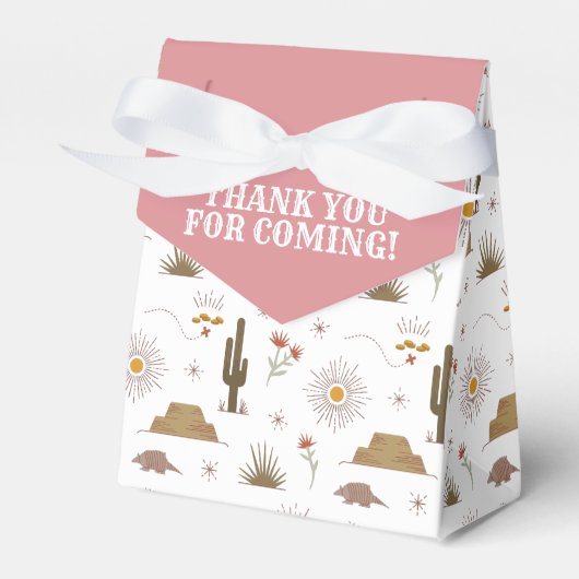 ウエスタンワイルドウエスト女性のカーボーイバースデーパーティー フェイバーボックス (正面サイド)