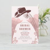 ウエスタンワイルドフラワーズピ素朴ックシックブライダルシャワー 招待状 (スタンド正面)