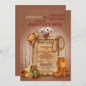 ウエスタンワンデッドポスター招待状 招待状 (正面/裏面)