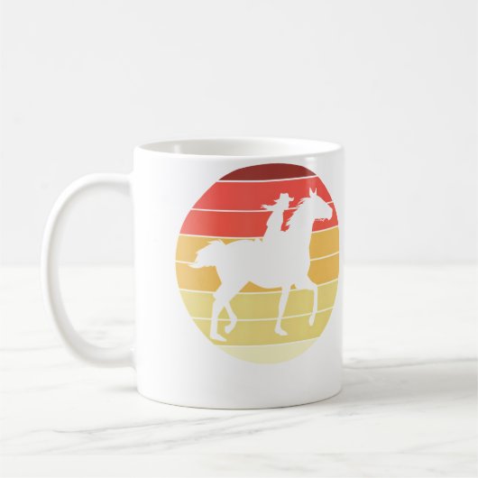 ウエスタン乗馬 女子 コーヒーマグカップ (左)