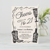 ウエスタン二十一誕生日 招待状 (スタンド正面)